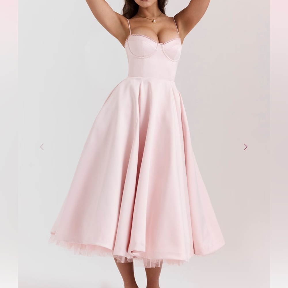 House of CB Mademoiselle Dress Pink Size M